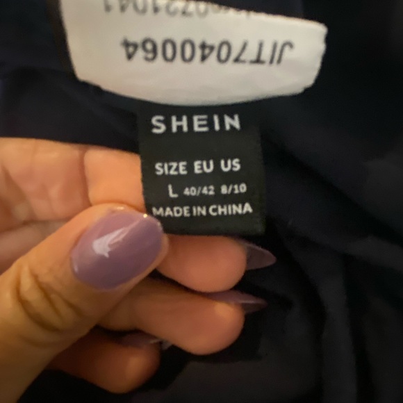 SHEIN large deep v cut t-shirt - Picture 3 of 3